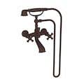 Newport Brass Exposed Tub and Hand Shower Set, Oil Rubbed Bronze, Wall 2400-4282/10B